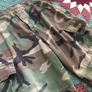 451 Camouflage Cargo Hunting Pants Waist 28”